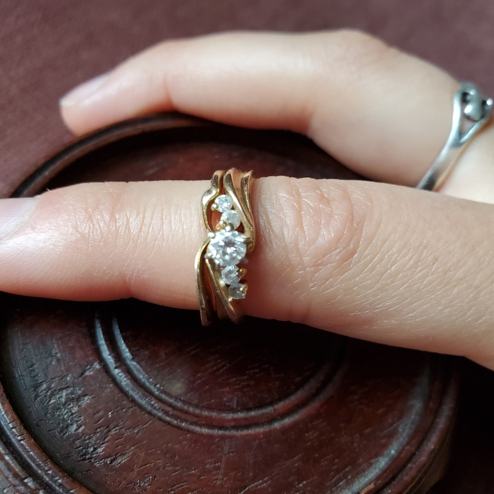 Vintage 14k Wedding Ring Set